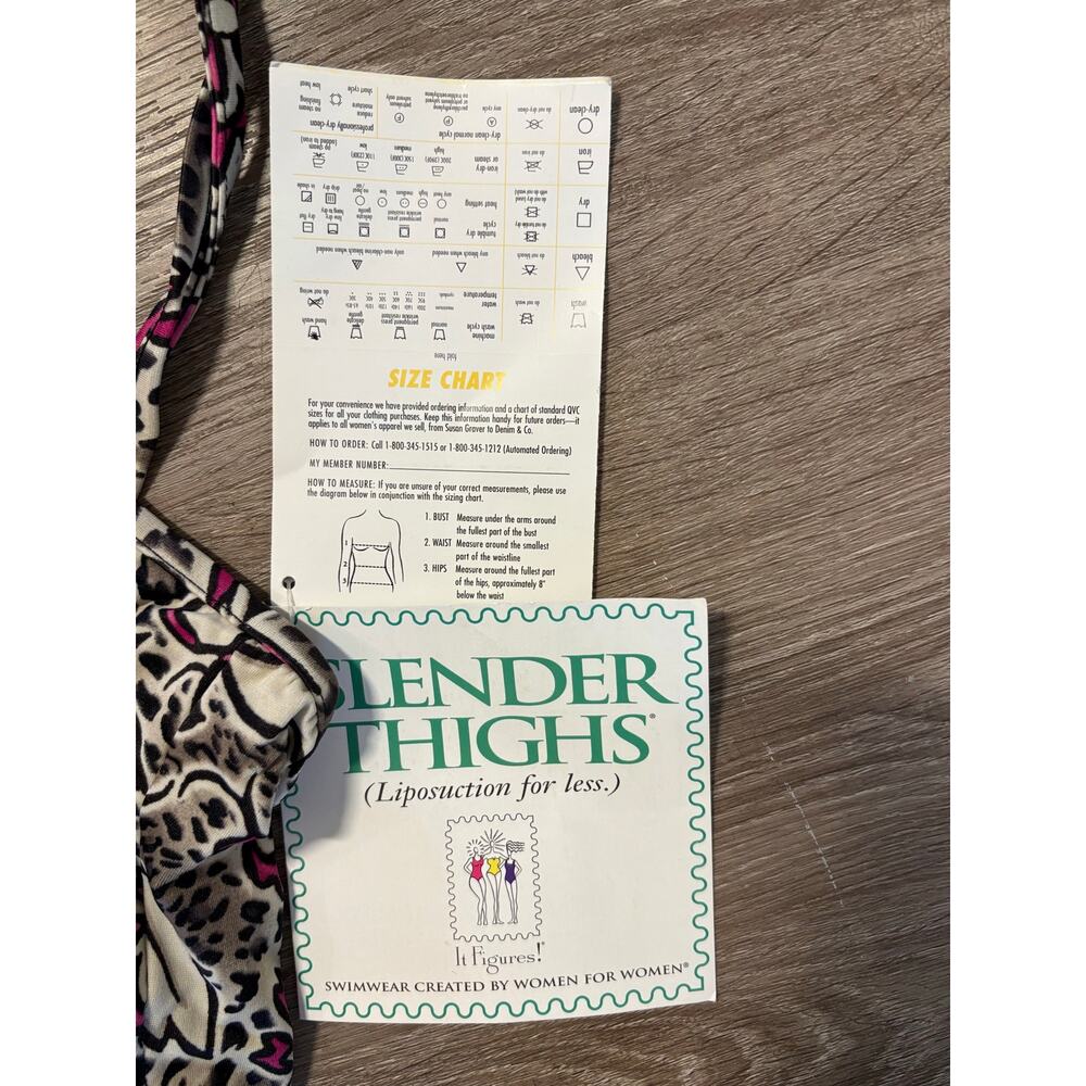 It Figures Slender Thighs Swimsuit 22W Leopard Floral Skirted One Piece NWT - Picture 5 of 10